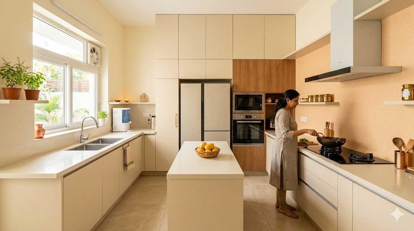 Structa 360 Vastu Kitchen Interior Design Delhi NCR